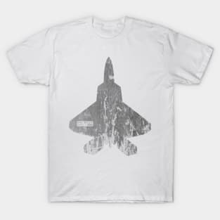 Patriot Ops Logo F22 Raptor Distressed Premium Tee T-Shirt